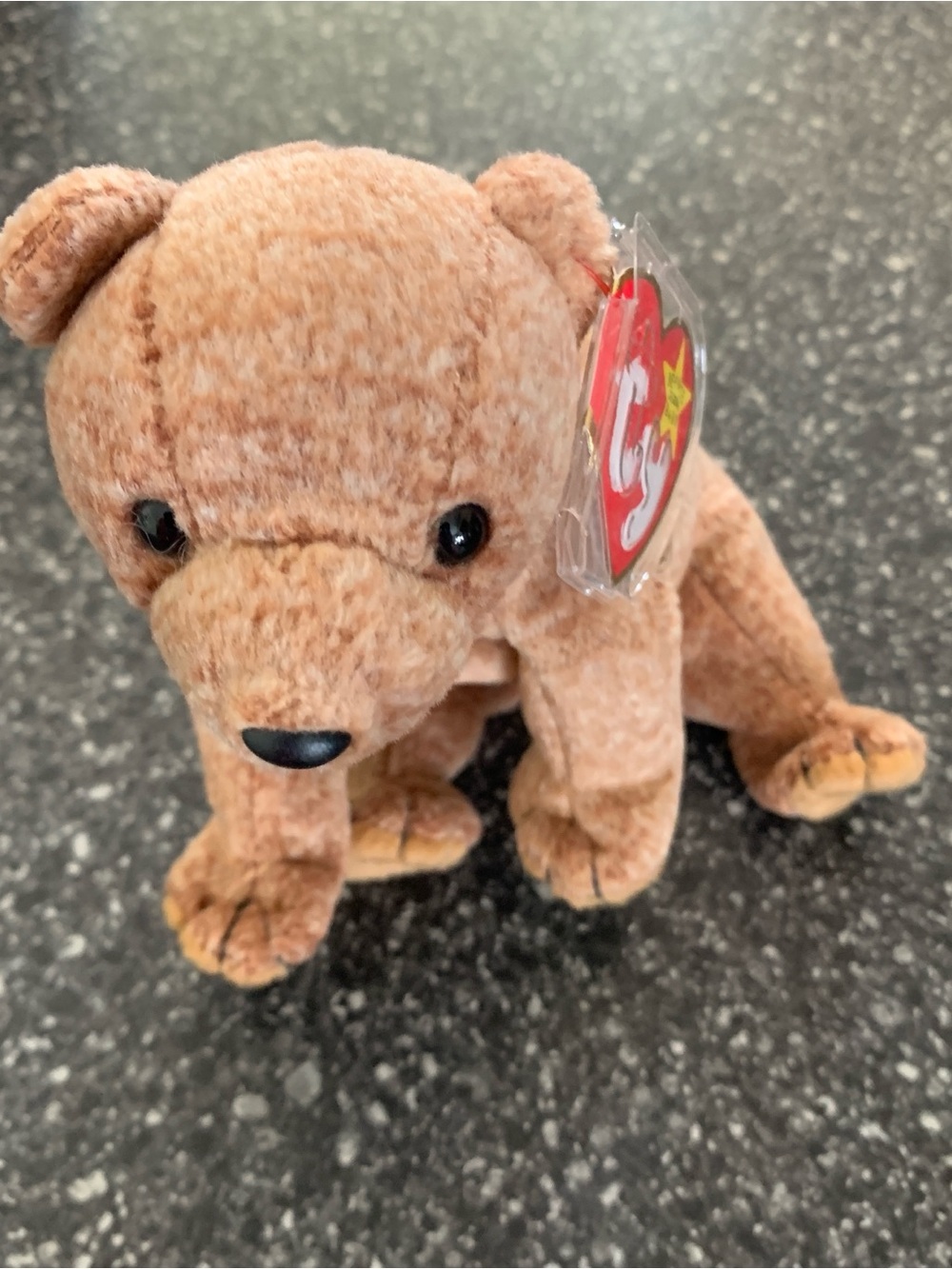 TY Beanie Baby Peach Bear